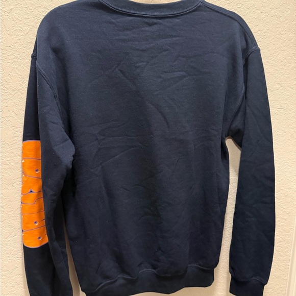 Aaliyah Navy  Sweatshirt with Orange and Design Size S - Picture 5 of 5